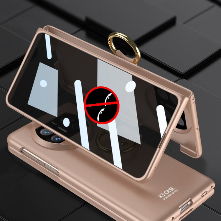 For Huawei Mate X3 GKK Privacy Ultra-thin PC Full Coverage Phone Case with Ring Holder