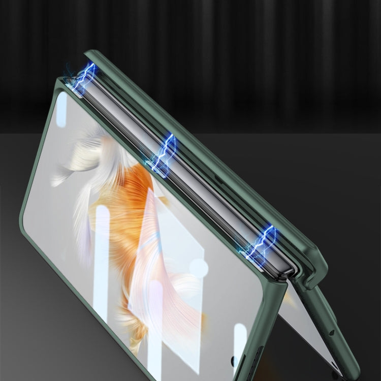 For Huawei Mate X3 GKK Magnetic Fold Hinge Phone Case with Wrist Strap