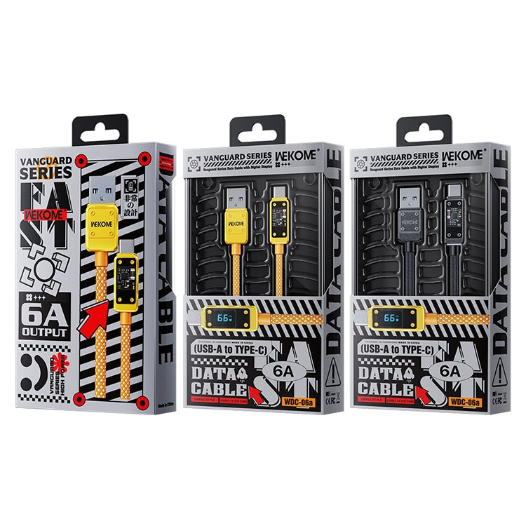 WK WDC-06a 6A USB to USB-C/Type-C Digital Display Data Cable, Length: 1m