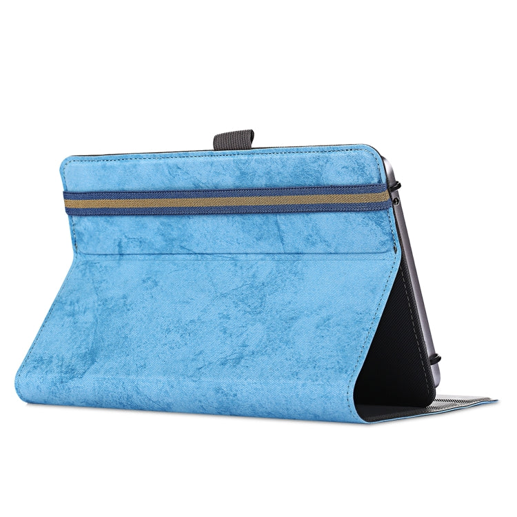 For 7-8 inch Marble Cloth Texture Horizontal Flip Universal Tablet PC Leather Case with Pen Slot & Holder