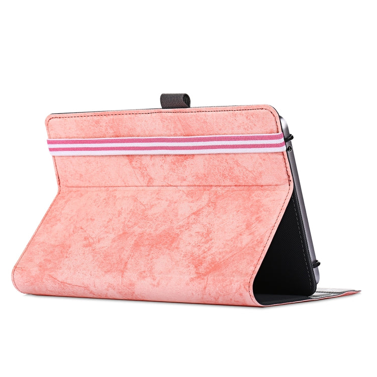 For 7-8 inch Marble Cloth Texture Horizontal Flip Universal Tablet PC Leather Case with Pen Slot & Holder