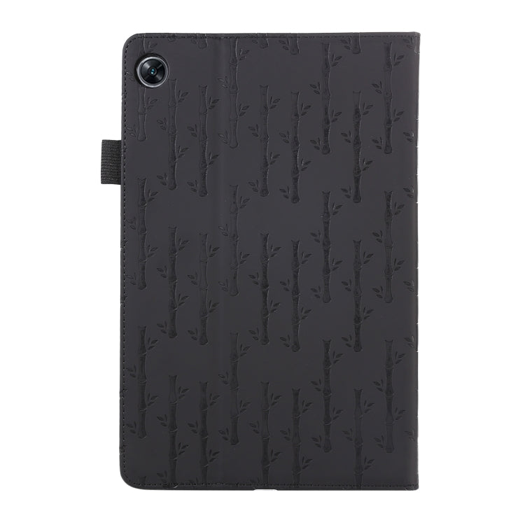 For Realme Pad 10.4 Lucky Bamboo Pattern Leather Tablet Case