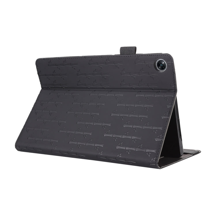 For Realme Pad 10.4 Lucky Bamboo Pattern Leather Tablet Case