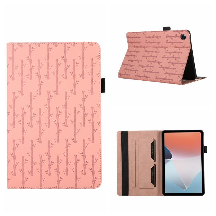 For OPPO Pad Air Lucky Bamboo Pattern Leather Tablet Case