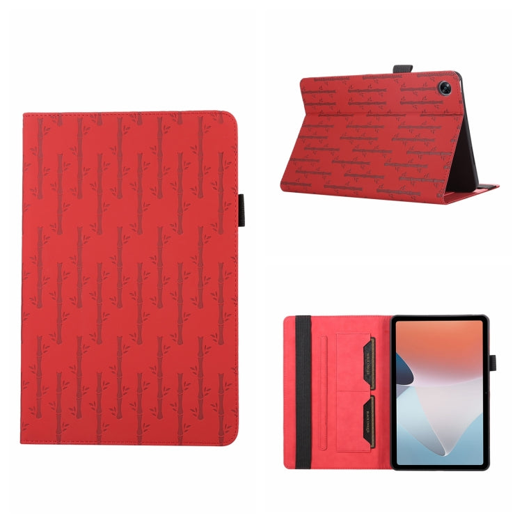 For OPPO Pad Air Lucky Bamboo Pattern Leather Tablet Case