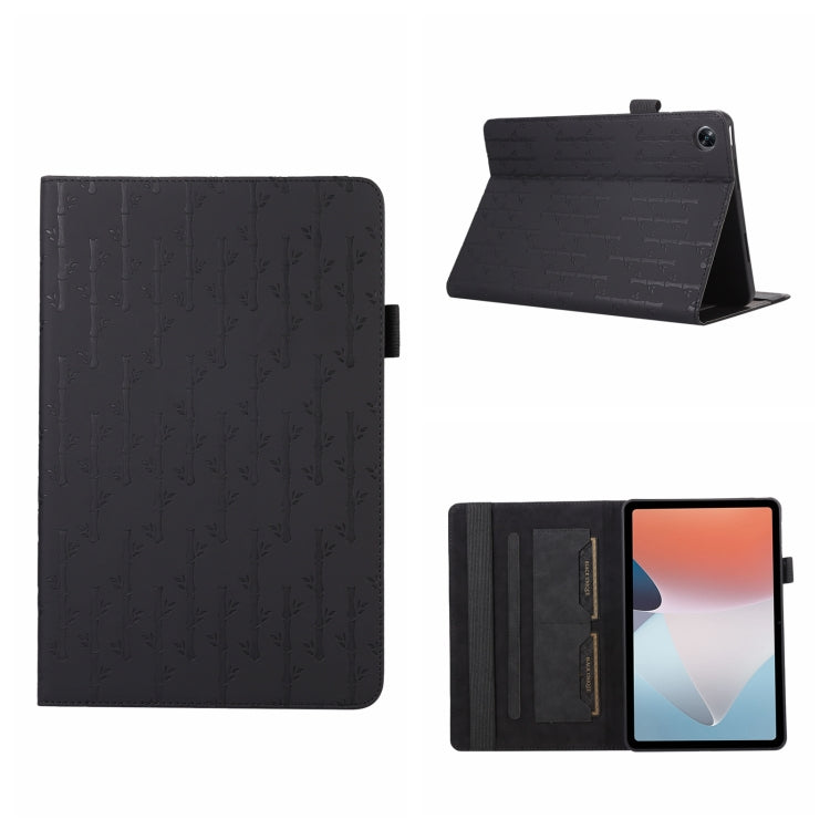 For OPPO Pad Air Lucky Bamboo Pattern Leather Tablet Case