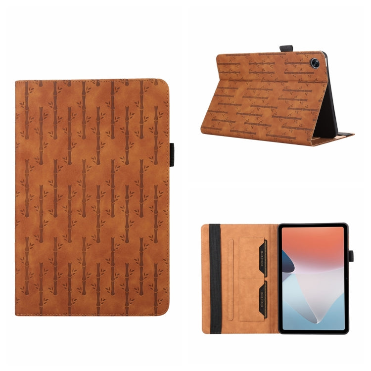 For OPPO Pad Air Lucky Bamboo Pattern Leather Tablet Case