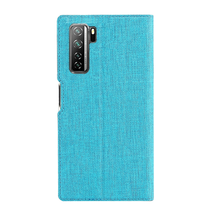 For Huawei nova7 SE / P40 Lite 5G ViLi Shockproof TPU + PU Horizontal Flip Protective Case with Card Slot & Holder