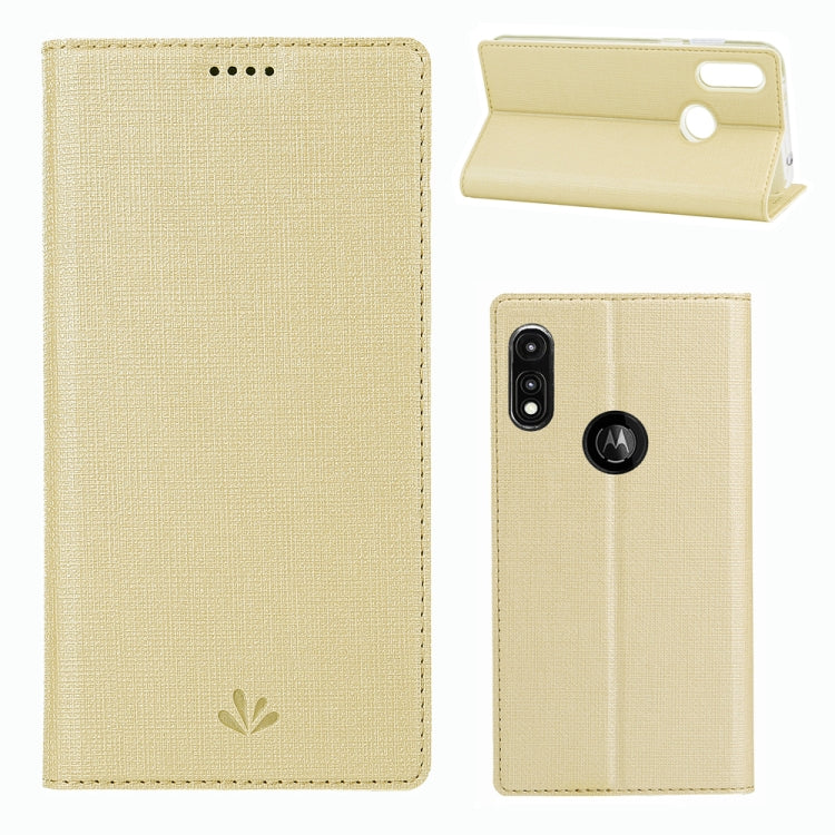 For Motorola Moto E (2020) ViLi Shockproof TPU + PU Horizontal Flip Protective Case with Card Slot & Holder