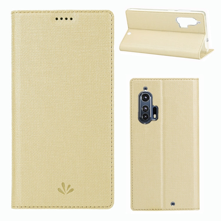 For Motorola Moto Edge+ ViLi Shockproof TPU + PU Horizontal Flip Protective Case with Card Slot & Holder