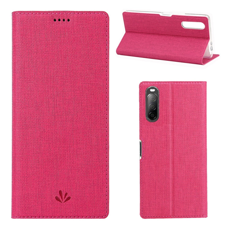 For Sony Xperia L4 ViLi Shockproof TPU + PU Horizontal Flip Protective Case with Card Slot & Holder