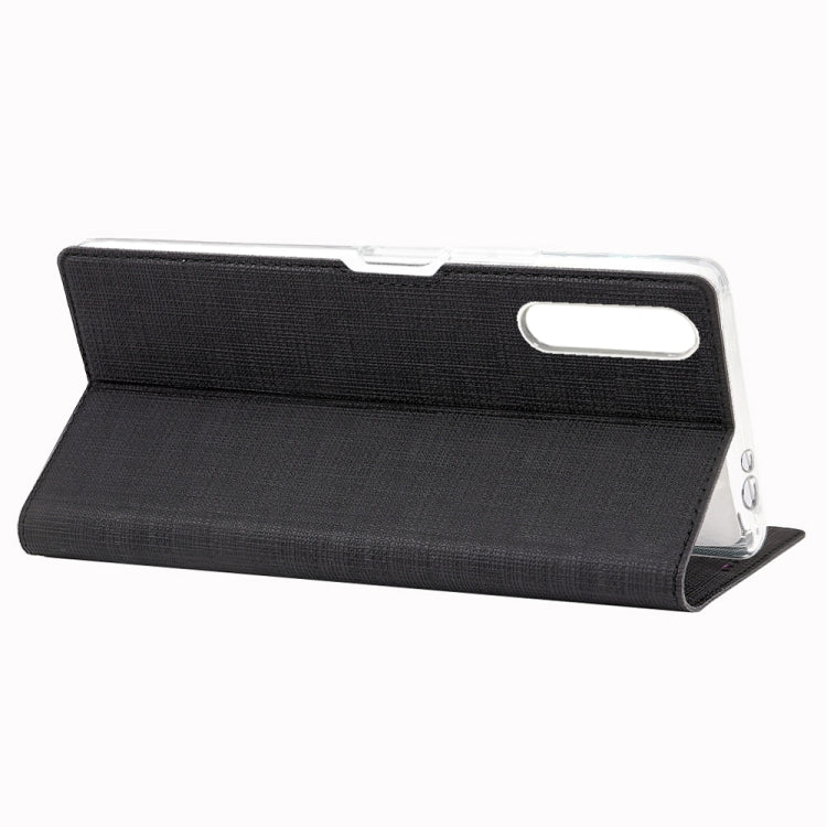 For Sony Xperia L4 ViLi Shockproof TPU + PU Horizontal Flip Protective Case with Card Slot & Holder