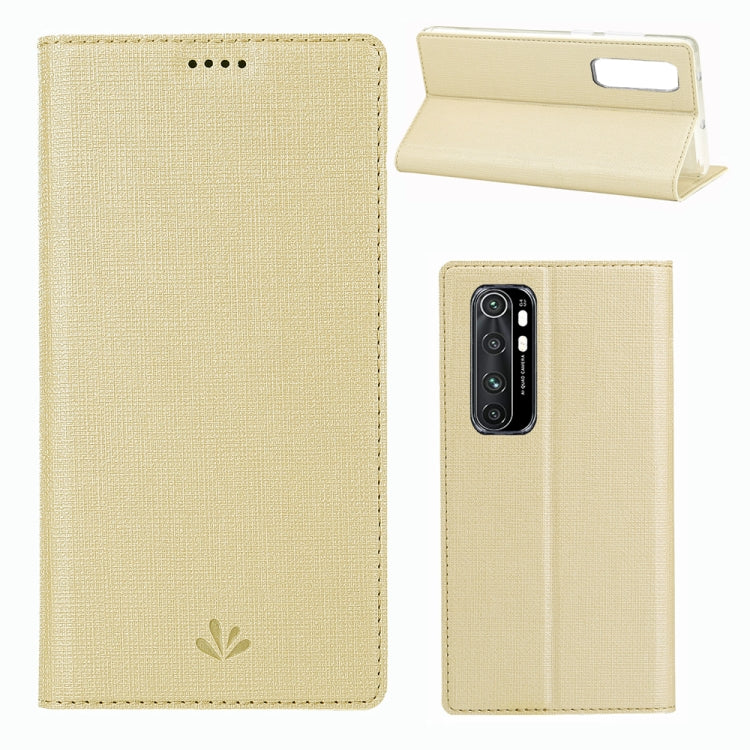 For Xiaomi Mi Note10 Lite ViLi Shockproof TPU + PU Horizontal Flip Protective Case with Card Slot & Holder