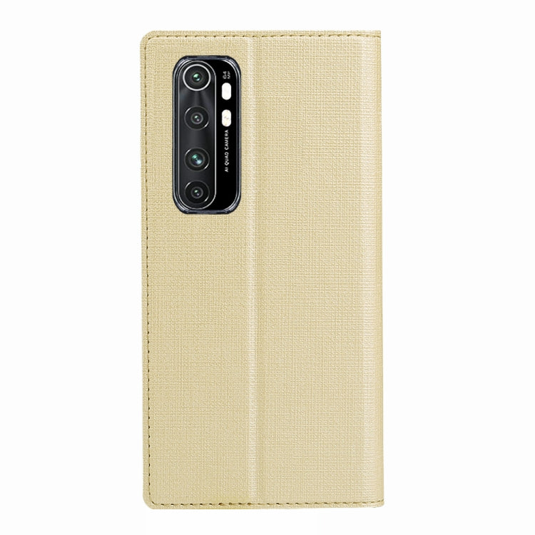 For Xiaomi Mi Note10 Lite ViLi Shockproof TPU + PU Horizontal Flip Protective Case with Card Slot & Holder