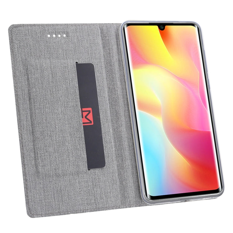 For Xiaomi Mi Note10 Lite ViLi Shockproof TPU + PU Horizontal Flip Protective Case with Card Slot & Holder