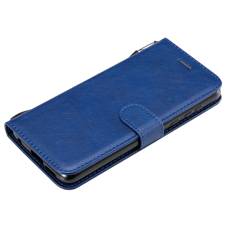 For Motorola Moto G Power Solid Color Horizontal Flip Protective Leather Case with Holder & Card Slots & Wallet & Lanyard