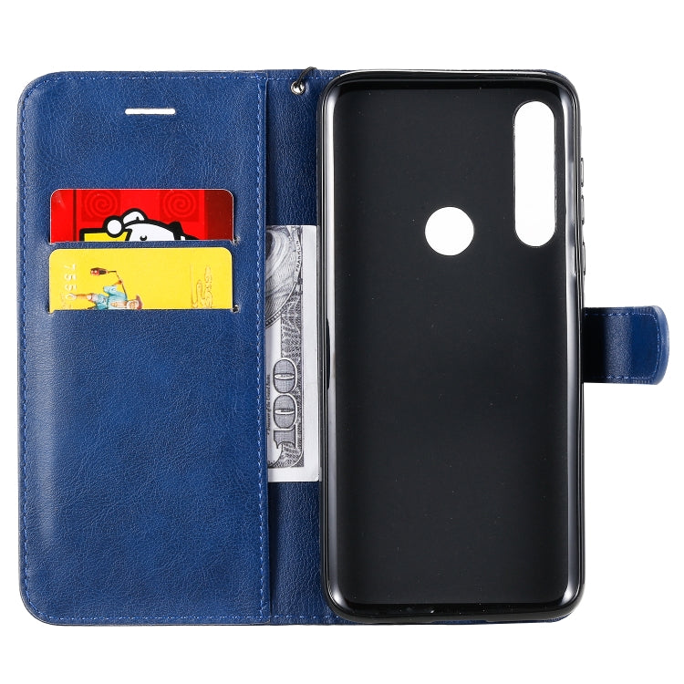 For Motorola Moto G Power Solid Color Horizontal Flip Protective Leather Case with Holder & Card Slots & Wallet & Lanyard