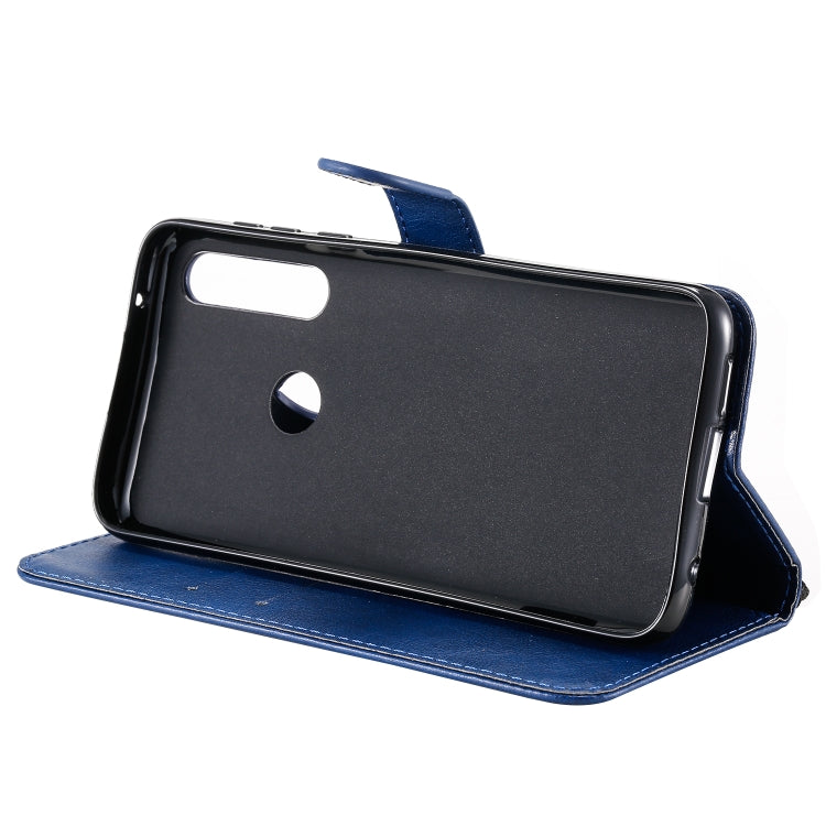 For Motorola Moto G Power Solid Color Horizontal Flip Protective Leather Case with Holder & Card Slots & Wallet & Lanyard