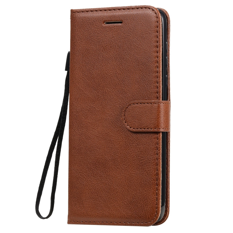 For Motorola Moto G Power Solid Color Horizontal Flip Protective Leather Case with Holder & Card Slots & Wallet & Lanyard