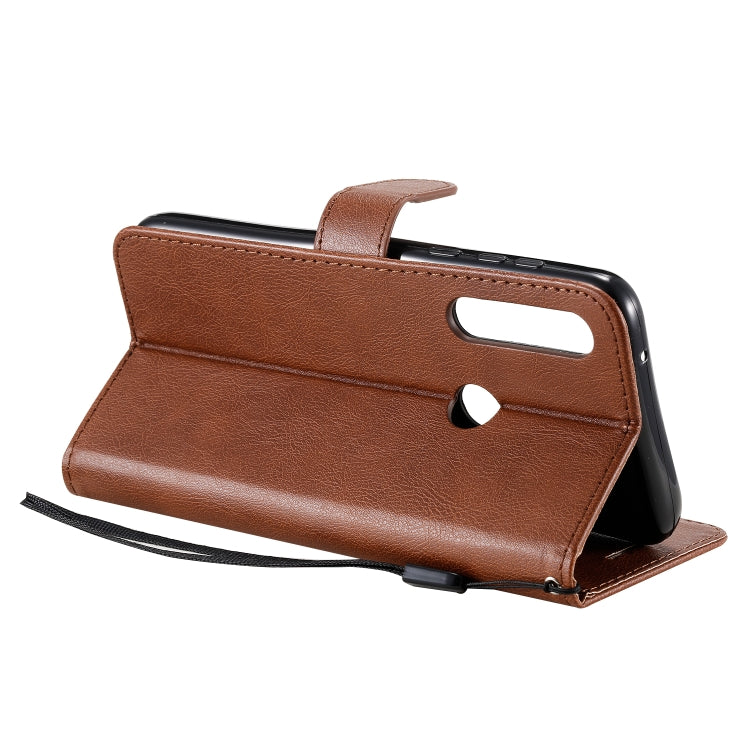 For Motorola Moto G Power Solid Color Horizontal Flip Protective Leather Case with Holder & Card Slots & Wallet & Lanyard