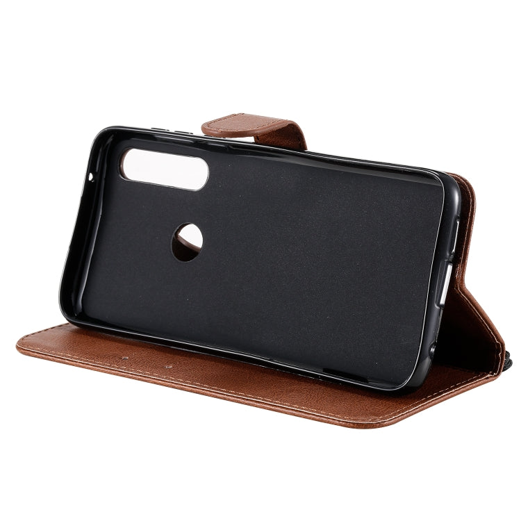 For Motorola Moto G Power Solid Color Horizontal Flip Protective Leather Case with Holder & Card Slots & Wallet & Lanyard