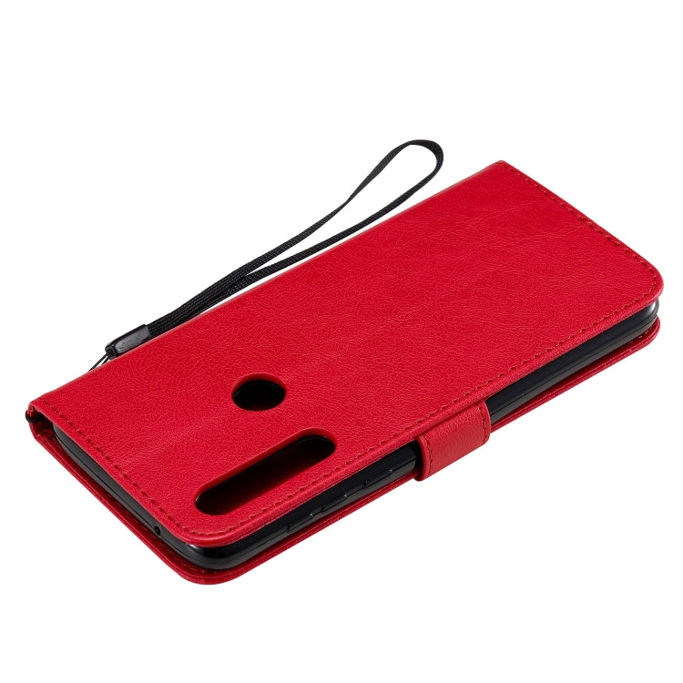For Motorola Moto G Power Solid Color Horizontal Flip Protective Leather Case with Holder & Card Slots & Wallet & Lanyard
