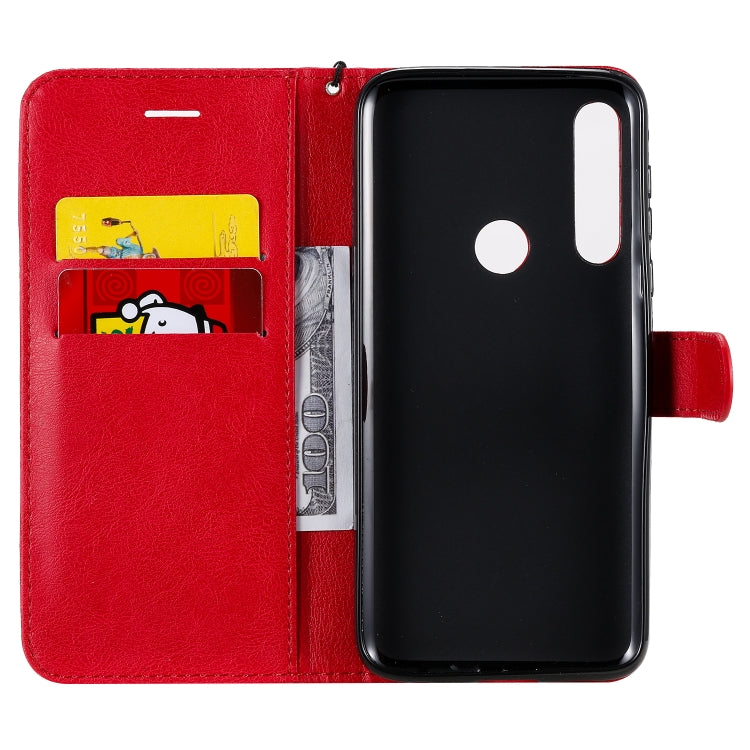 For Motorola Moto G Power Solid Color Horizontal Flip Protective Leather Case with Holder & Card Slots & Wallet & Lanyard