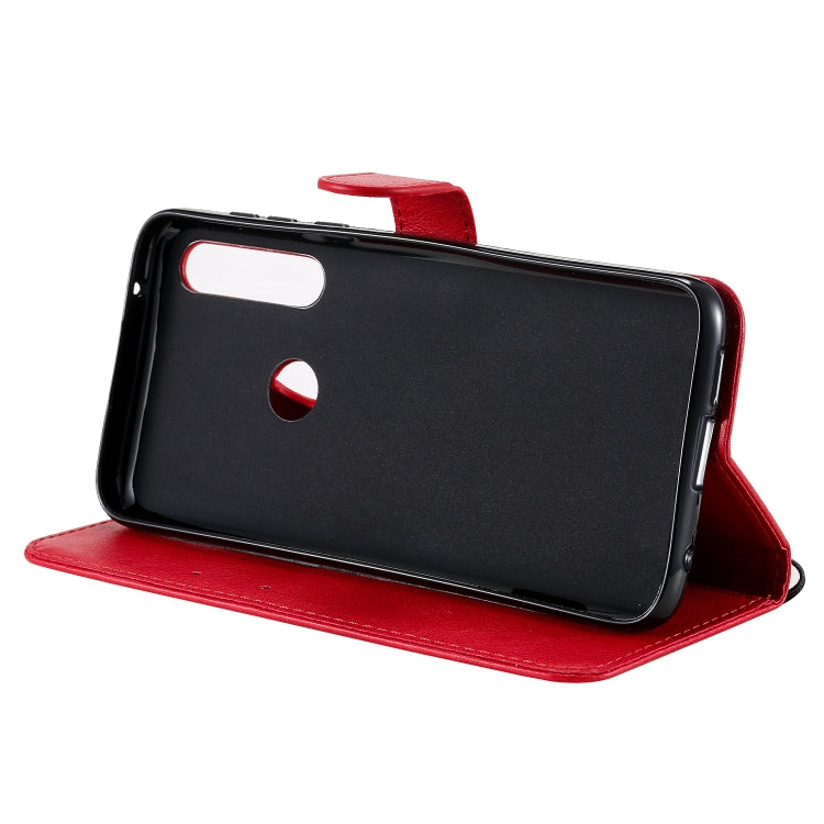For Motorola Moto G Power Solid Color Horizontal Flip Protective Leather Case with Holder & Card Slots & Wallet & Lanyard