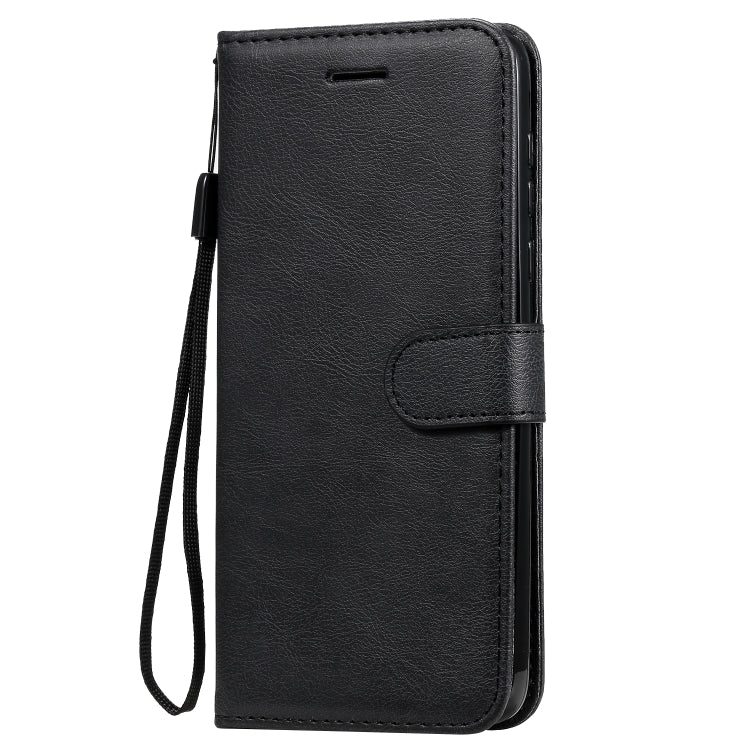 For Motorola Moto G Power Solid Color Horizontal Flip Protective Leather Case with Holder & Card Slots & Wallet & Lanyard