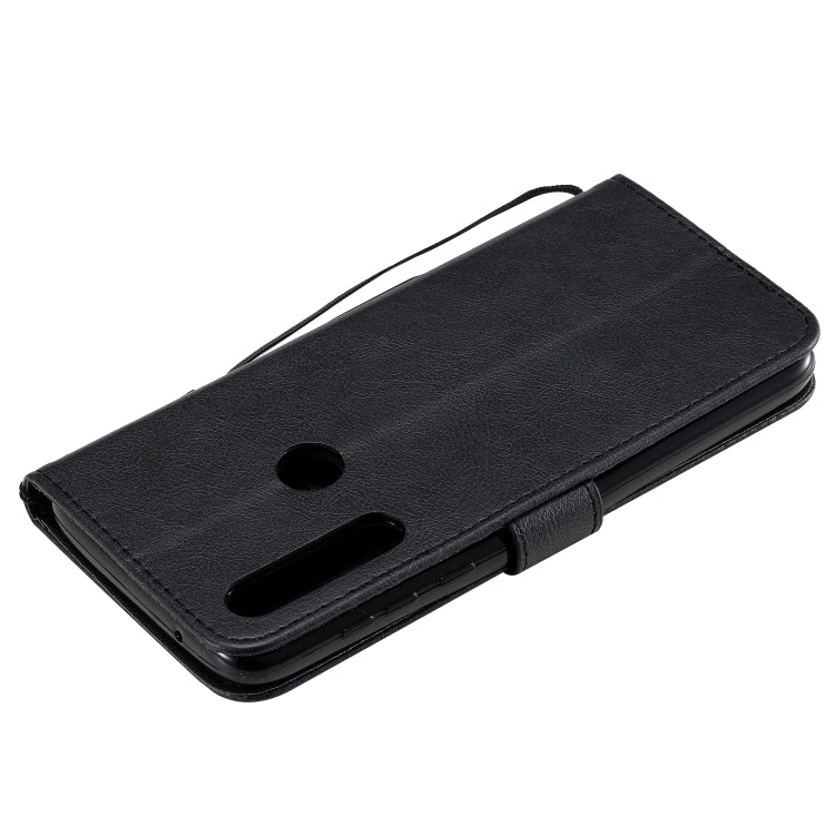 For Motorola Moto G Power Solid Color Horizontal Flip Protective Leather Case with Holder & Card Slots & Wallet & Lanyard