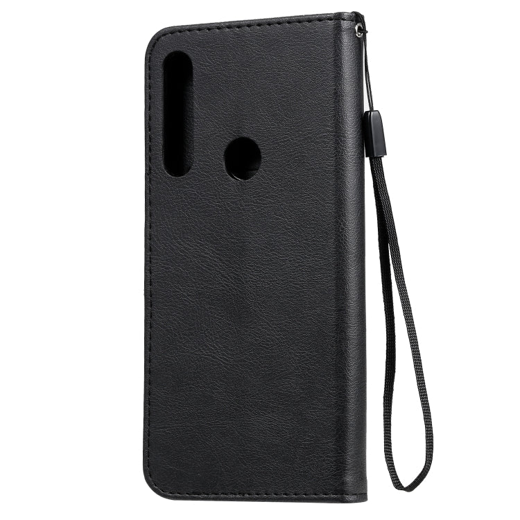 For Motorola Moto G Power Solid Color Horizontal Flip Protective Leather Case with Holder & Card Slots & Wallet & Lanyard