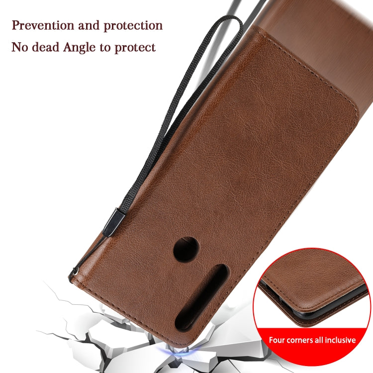 For Motorola Moto G Power Solid Color Horizontal Flip Protective Leather Case with Holder & Card Slots & Wallet & Lanyard