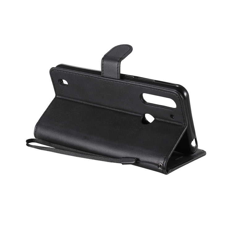 For Motorola Moto G8 Power Lite Solid Color Horizontal Flip Protective Leather Case with Holder & Card Slots & Wallet & Lanyard