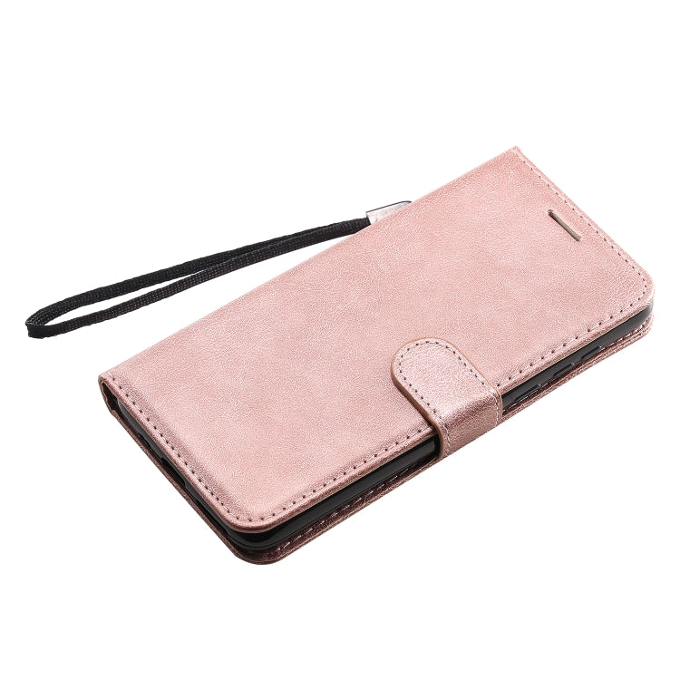 For Motorola Moto G8 Power Solid Color Horizontal Flip Protective Leather Case with Holder & Card Slots & Wallet & Lanyard