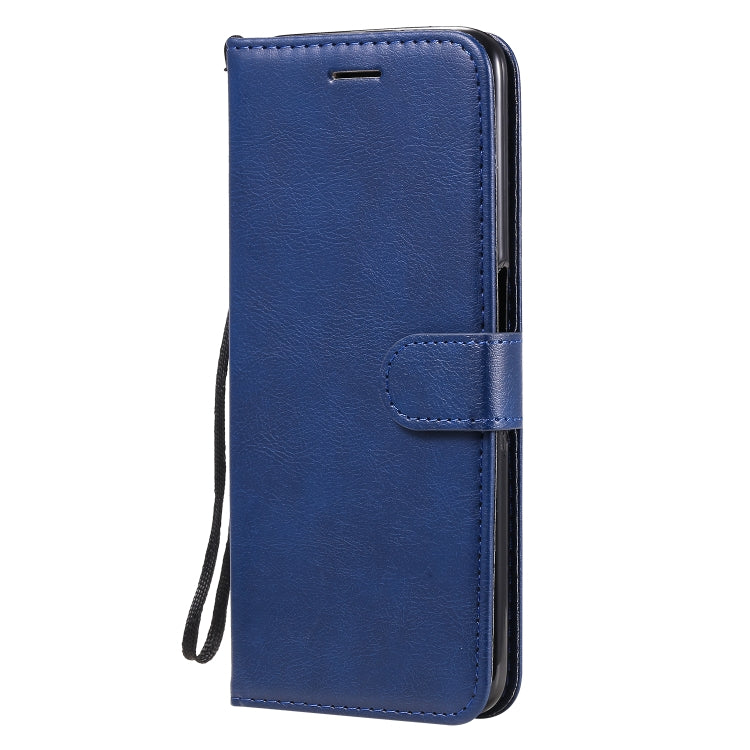 For OPPO Realme 6 Solid Color Horizontal Flip Protective Leather Case with Holder & Card Slots & Wallet & Lanyard