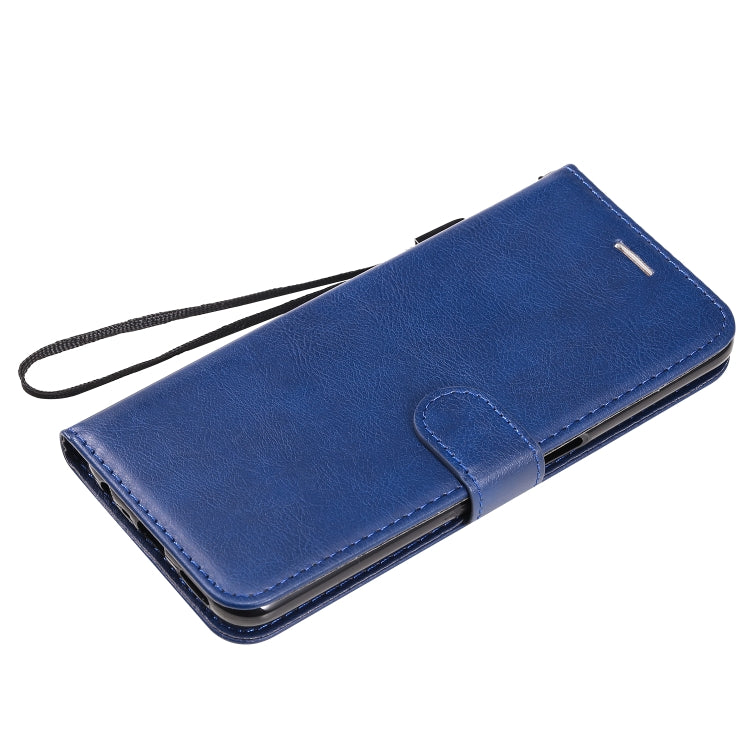 For OPPO Realme 6 Solid Color Horizontal Flip Protective Leather Case with Holder & Card Slots & Wallet & Lanyard