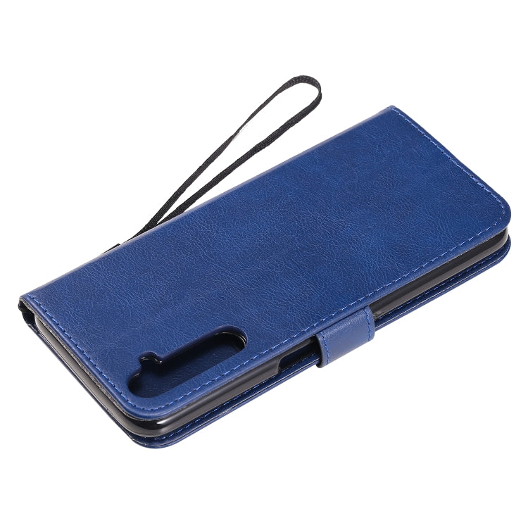 For OPPO Realme 6 Solid Color Horizontal Flip Protective Leather Case with Holder & Card Slots & Wallet & Lanyard