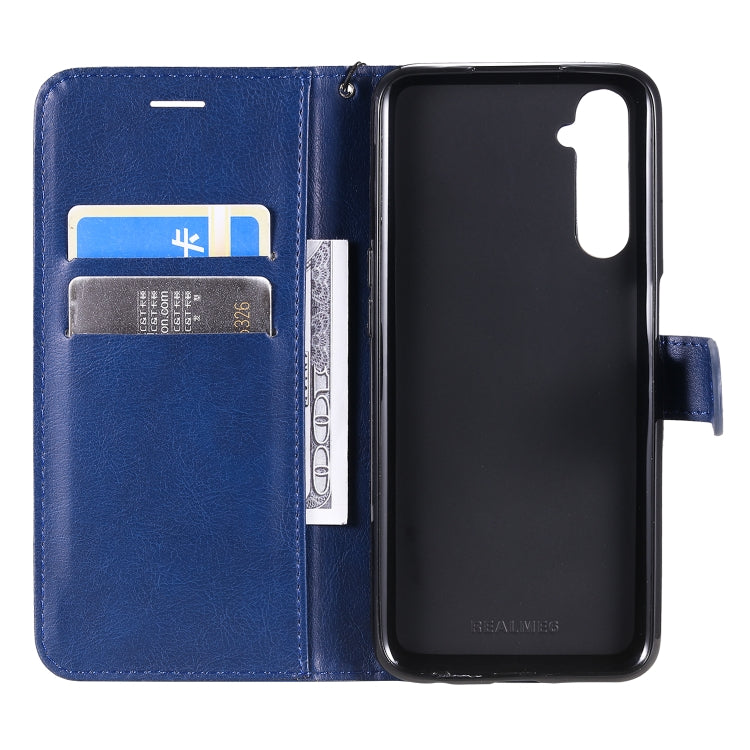For OPPO Realme 6 Solid Color Horizontal Flip Protective Leather Case with Holder & Card Slots & Wallet & Lanyard