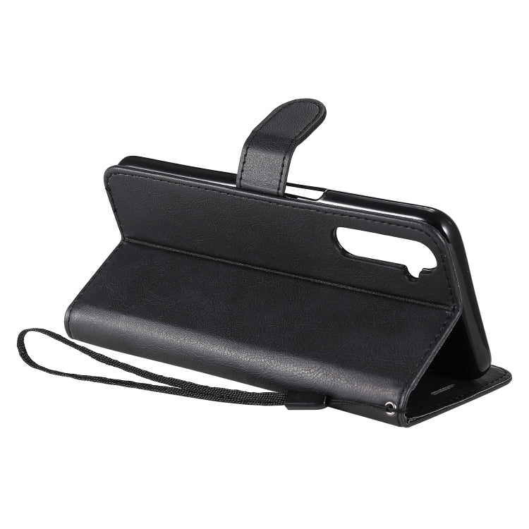 For OPPO Realme 6 Solid Color Horizontal Flip Protective Leather Case with Holder & Card Slots & Wallet & Lanyard