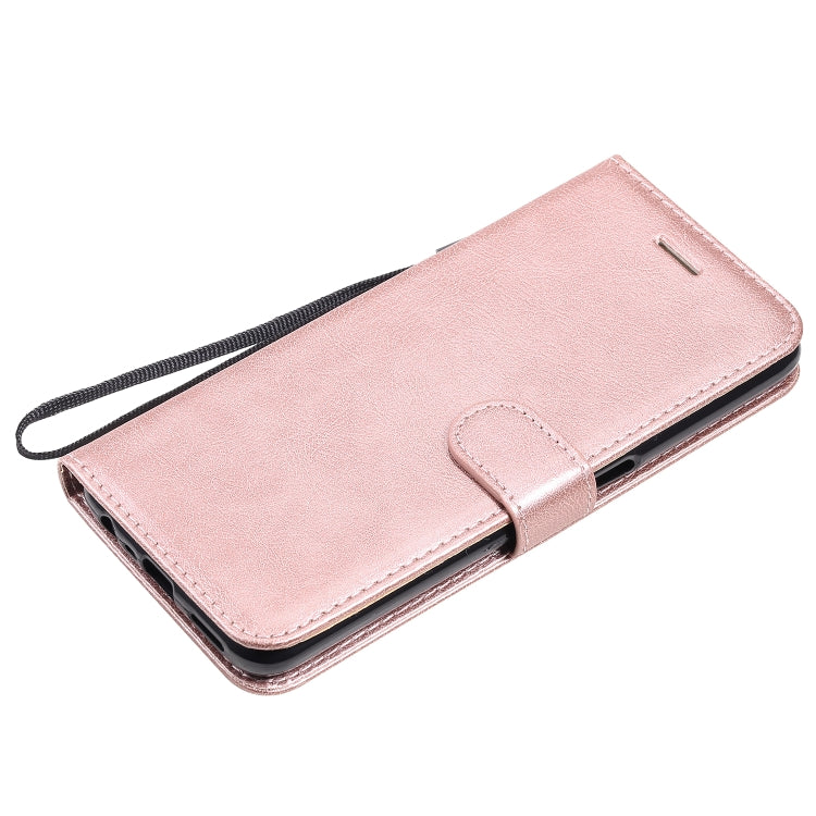 For OPPO Realme 6 Solid Color Horizontal Flip Protective Leather Case with Holder & Card Slots & Wallet & Lanyard