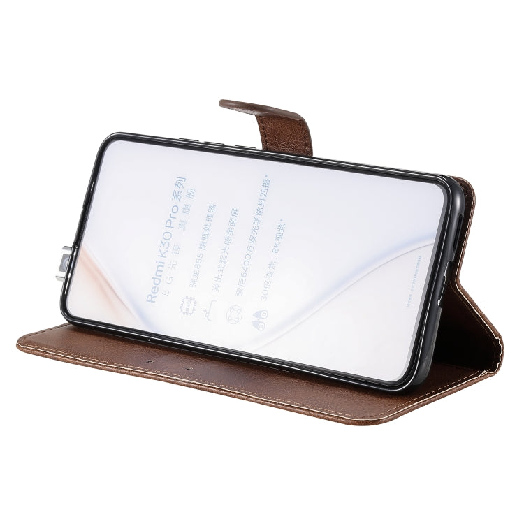 For Xiaomi Redmi K30 Pro Solid Color Horizontal Flip Protective Leather Case with Holder & Card Slots & Wallet & Lanyard