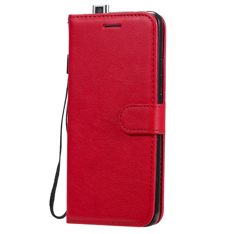 For Xiaomi Redmi K30 Pro Solid Color Horizontal Flip Protective Leather Case with Holder & Card Slots & Wallet & Lanyard