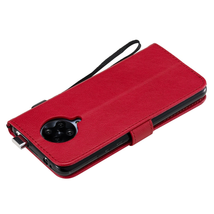 For Xiaomi Redmi K30 Pro Solid Color Horizontal Flip Protective Leather Case with Holder & Card Slots & Wallet & Lanyard