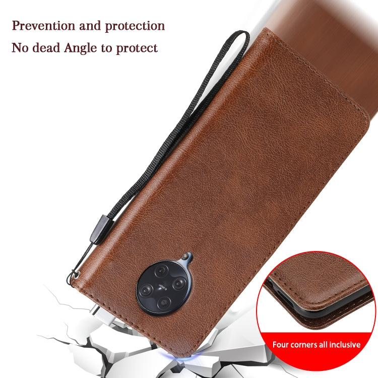 For Xiaomi Redmi K30 Pro Solid Color Horizontal Flip Protective Leather Case with Holder & Card Slots & Wallet & Lanyard