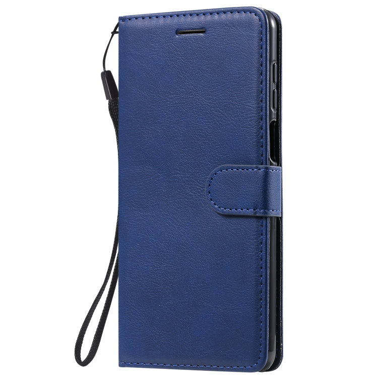 For Xiaomi Redmi Note 9S / Note 9 Pro Solid Color Horizontal Flip Protective Leather Case with Holder & Card Slots & Wallet & Lanyard