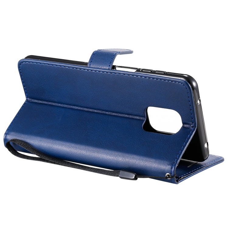 For Xiaomi Redmi Note 9S / Note 9 Pro Solid Color Horizontal Flip Protective Leather Case with Holder & Card Slots & Wallet & Lanyard