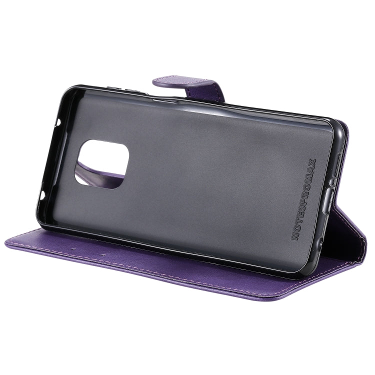 For Xiaomi Redmi Note 9S / Note 9 Pro Solid Color Horizontal Flip Protective Leather Case with Holder & Card Slots & Wallet & Lanyard