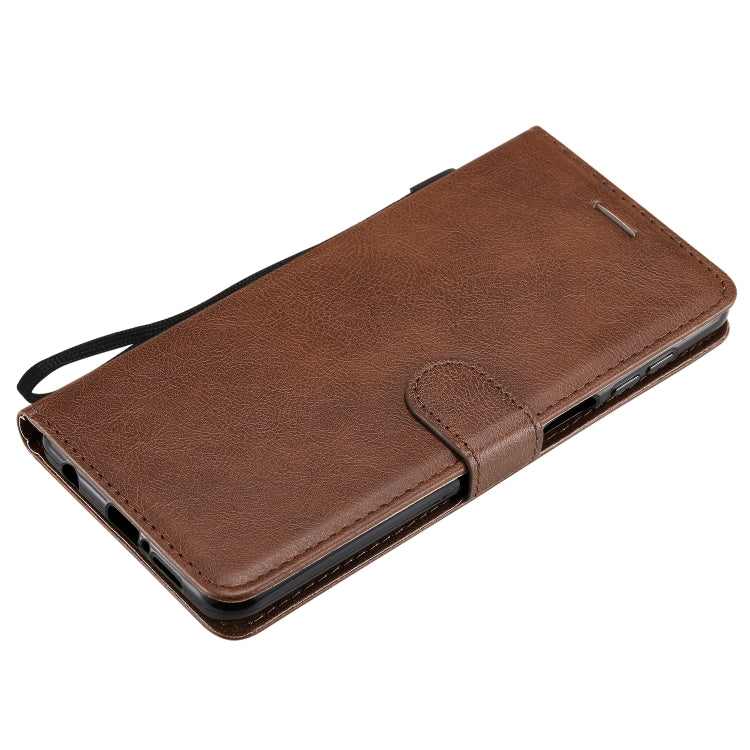 For Xiaomi Redmi Note 9S / Note 9 Pro Solid Color Horizontal Flip Protective Leather Case with Holder & Card Slots & Wallet & Lanyard