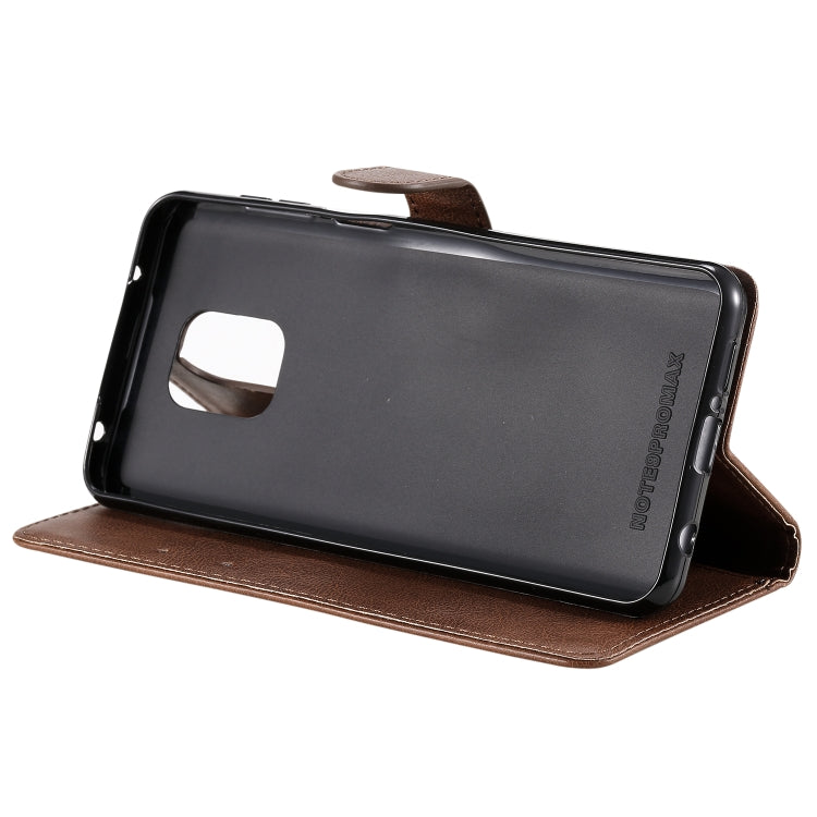 For Xiaomi Redmi Note 9S / Note 9 Pro Solid Color Horizontal Flip Protective Leather Case with Holder & Card Slots & Wallet & Lanyard