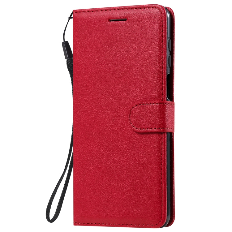 For Xiaomi Redmi Note 9S / Note 9 Pro Solid Color Horizontal Flip Protective Leather Case with Holder & Card Slots & Wallet & Lanyard